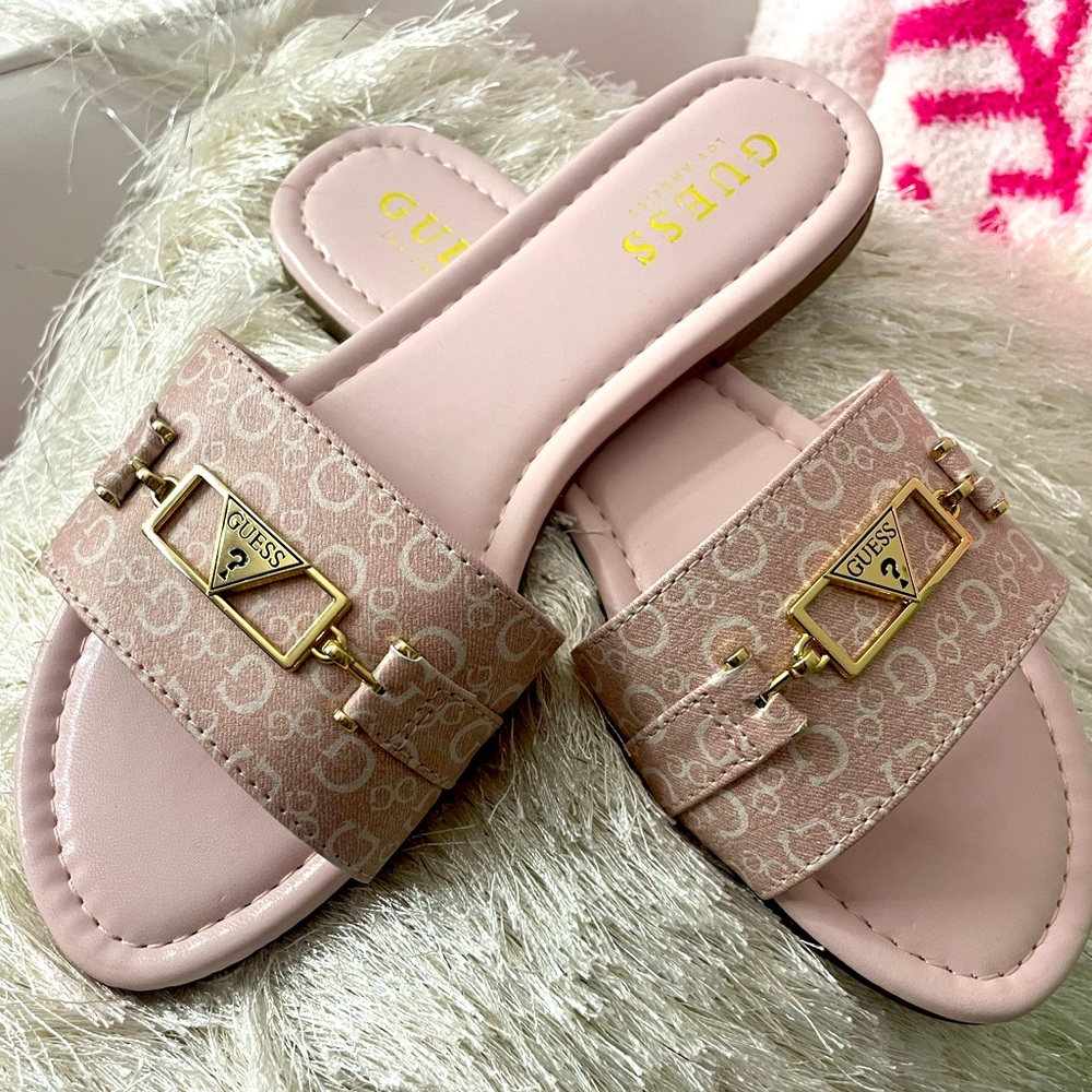 GUESS pink sandals NWT size 8